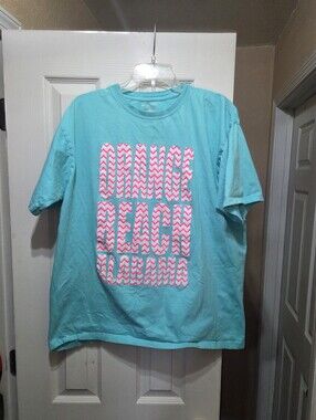 4 for $10, Turquoise Surf Style Orange Beach Tee